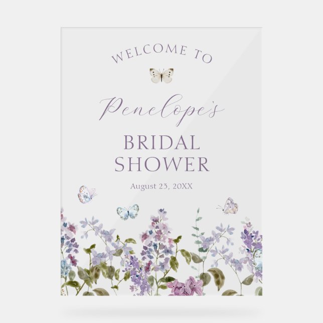 Accueil de la Fête des mariées Lilac et Papillons (Recto)