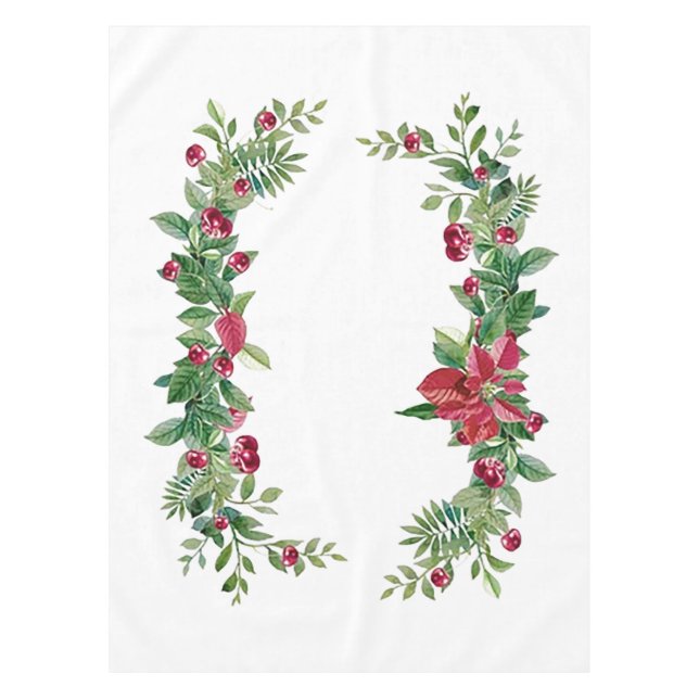 "Accueil de Noël" Nappe de Fêtes (Devant)