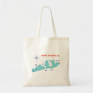 Accueil de sac fourre-tout à carte de Montauk New