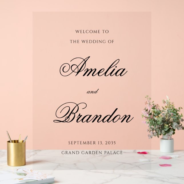 Accueil du Mariage de script noir transparent (Mariage)