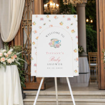Accueil élégant de baby shower pour une fête de th