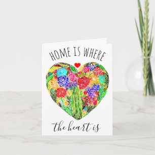 Accueil Est Où Le Coeur Est Carte De Voeux