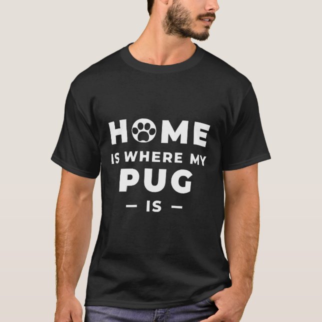 Accueil est où mon carlin est Essential T-Shirt 60 (Devant)