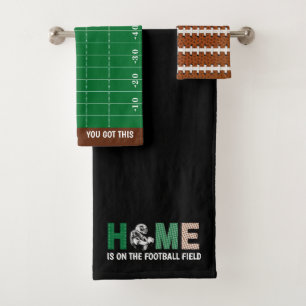 Accueil Est Sur Le Football Field Serviette Set
