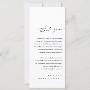 Accueil et Carte de remerciements personnalisés mi