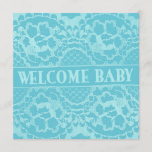 Accueil et nouveau faire-part de bébé de dentelle
