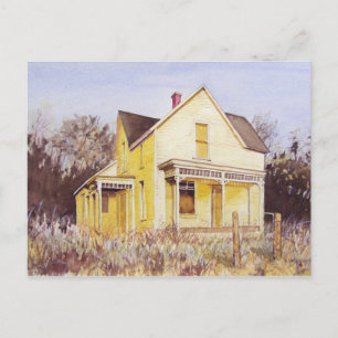 Accueil été jaune - carte postale