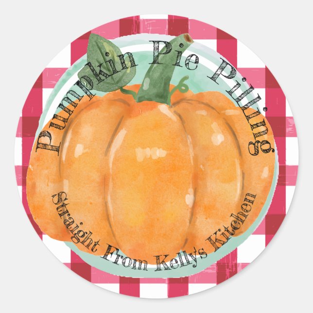 Accueil Étiquette de remplissage du Citrouille com (Devant)