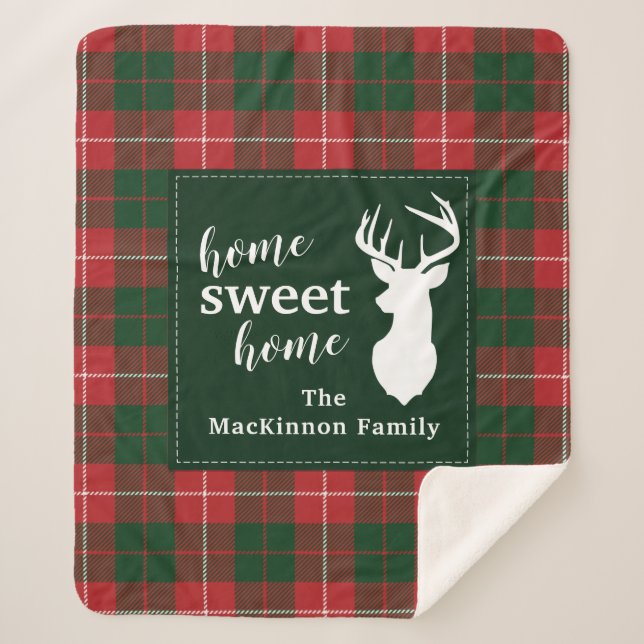 Accueil Famille Douce Noël Tartan MacKinnon Plaid (Devant)