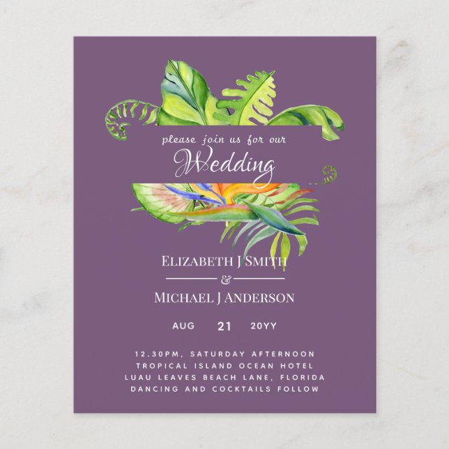 Accueil Feuille Tropical le moins cher Mariage Lua (Devant)