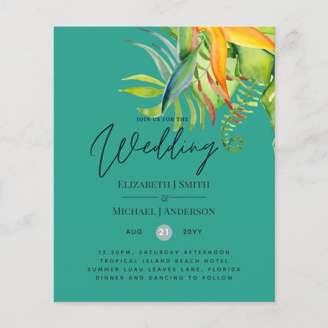 Accueil Feuille Tropical le moins cher Mariage Lua (Devant)