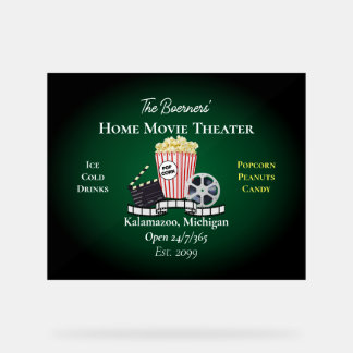 Accueil Film Théâtre Popcorn Film Vert Acrylique S