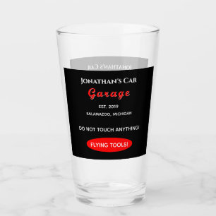 Accueil Garage Voiture Mécanique Verre Pint Bière 