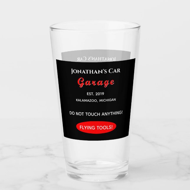 Accueil Garage Voiture Mécanique Verre Pint Bière  (Devant)