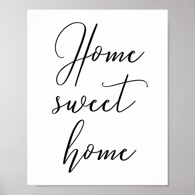 Accueil home sweet home Poster (Devant)