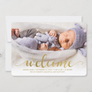 Accueil lumineux - Faire-part de naissance bébé