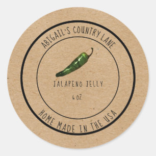 Accueil Made Jalapeno Jelly Étiquette