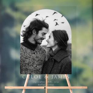 Accueil Mariage d'arche photo personnalisée modern