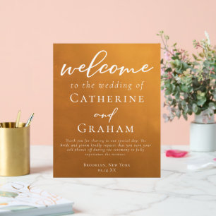Accueil Mariage de automne simple Rustique Gold