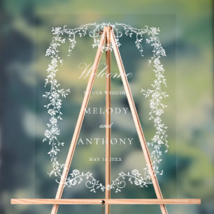 Accueil Mariage Floral Victorien Français Classiqu