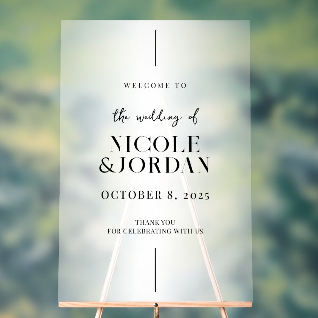 Accueil Mariage moderne simple et chic (Neutre)