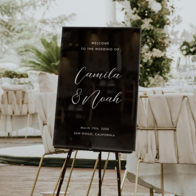 Accueil Mariage noir élégant (Créateur téléchargé)