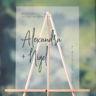 Accueil minimaliste du Mariage Clair