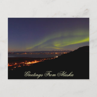 Accueil Northern Lights De La Carte Postale Alaska