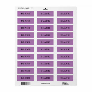 Accueil Organisation vierge Purple Étiquettes pers
