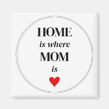 Accueil où Maman est Magnet Simple Cute Cadeau