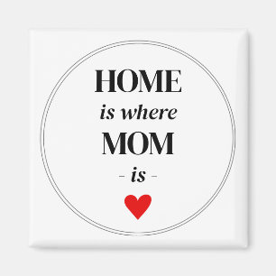 Accueil où Maman est Magnet Simple Cute Cadeau