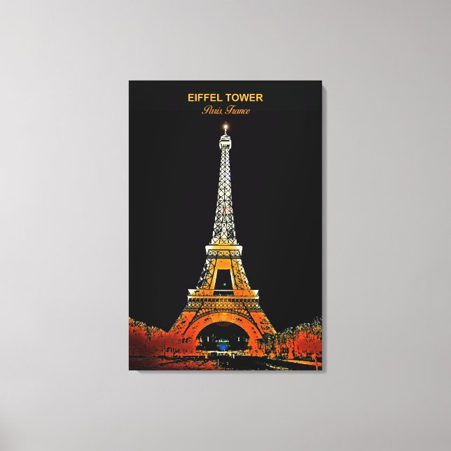 Accueil Paris : La toile Tour Eiffel (Recto)