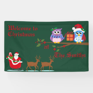 Accueil personnalisé à la bannière de Noël