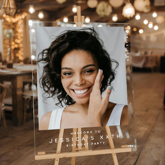 Accueil photo minimaliste de fête d'anniversaire