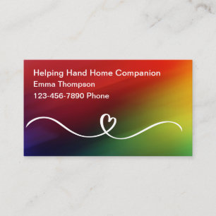 Accueil Senior Companion Business Cartes de contac