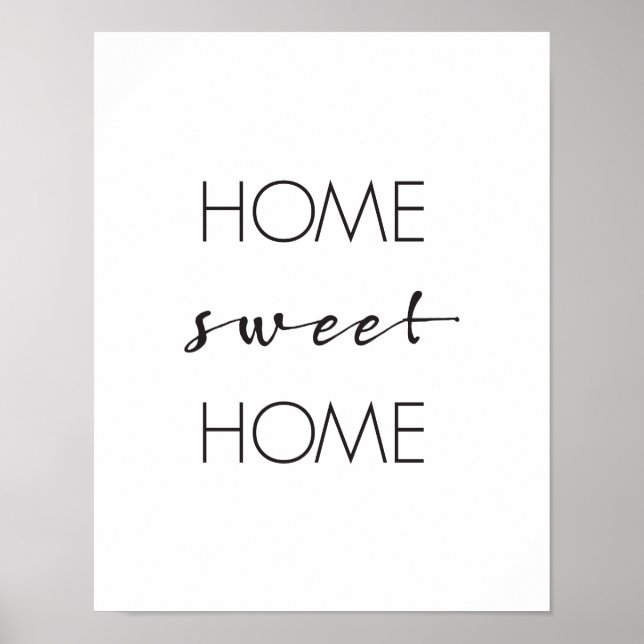 Accueil Sweet Home, Mur Art Imprimer, Poster de ty (Devant)
