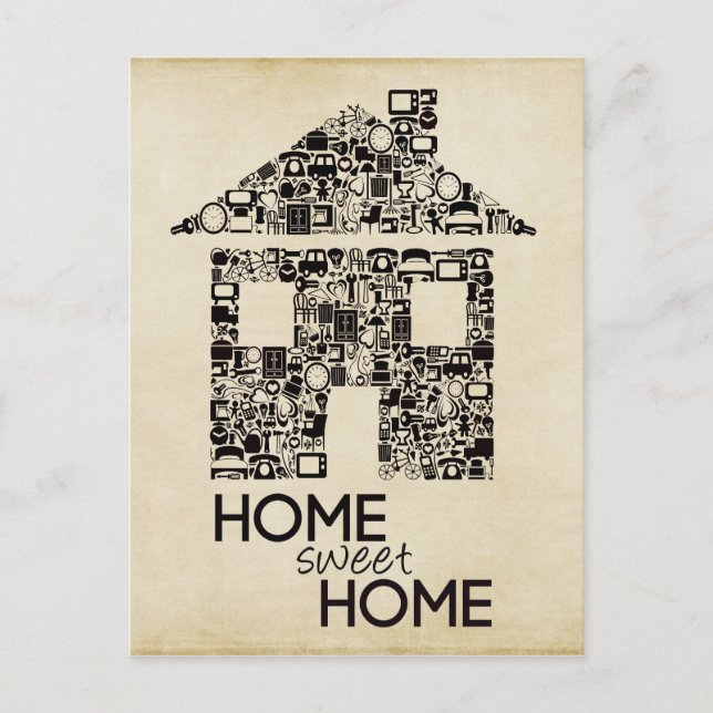 Accueil Sweet Home Nouvelle carte de note d'adress (Devant)