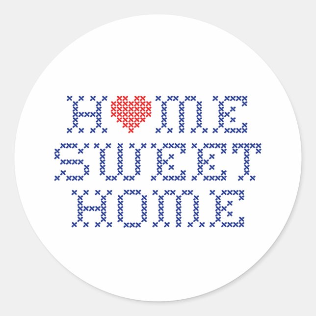 Accueil Sweet Home Stickers Rond (Devant)