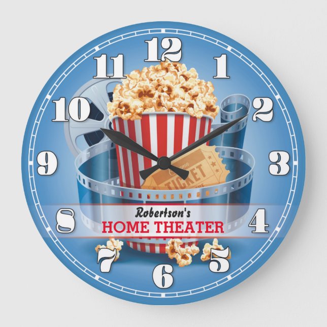 Accueil Théâtre Cinéma Personnalisable Horloge mur (Recto)