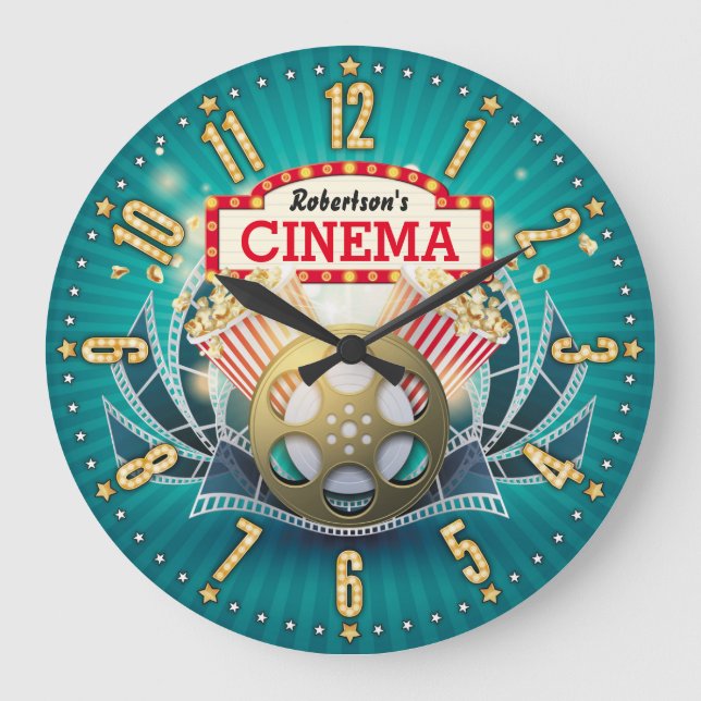 Accueil Théâtre Cinéma Personnalisable Horloge mur (Recto)