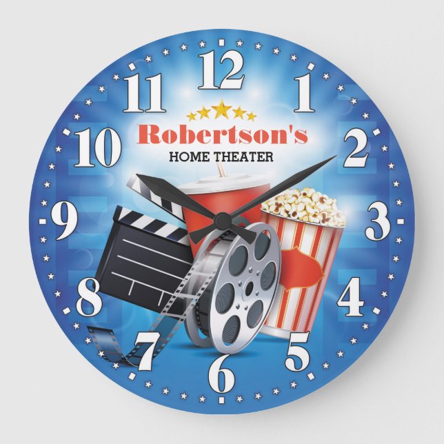 Accueil Théâtre Cinéma Personnalisable Horloge mur (Recto)