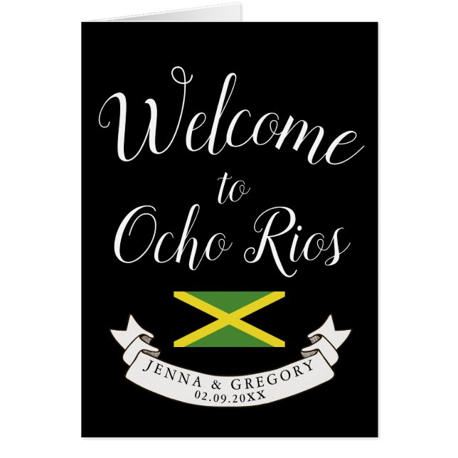 Accueillez à la coutume de mariage de destination (Devant)