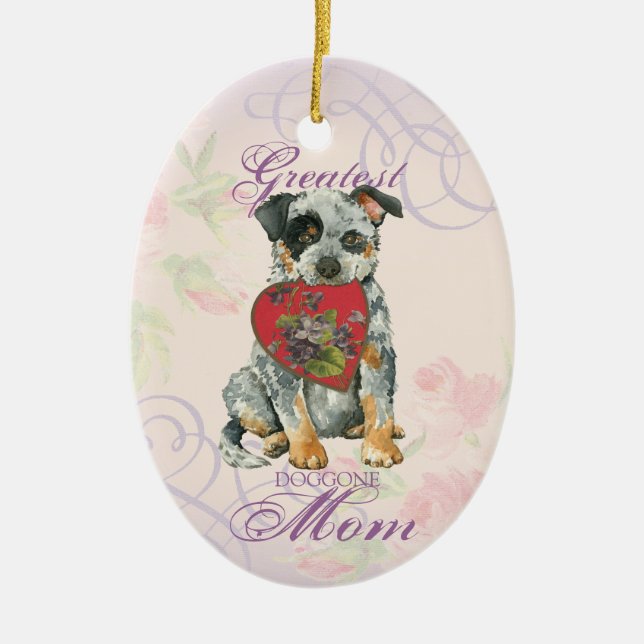 ACD Herz Mama Keramik Ornament (Vorne)
