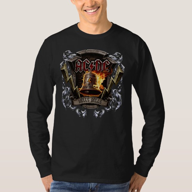 ACDC Hells Bells T - Shirt Custom Personalisiert (Vorderseite)