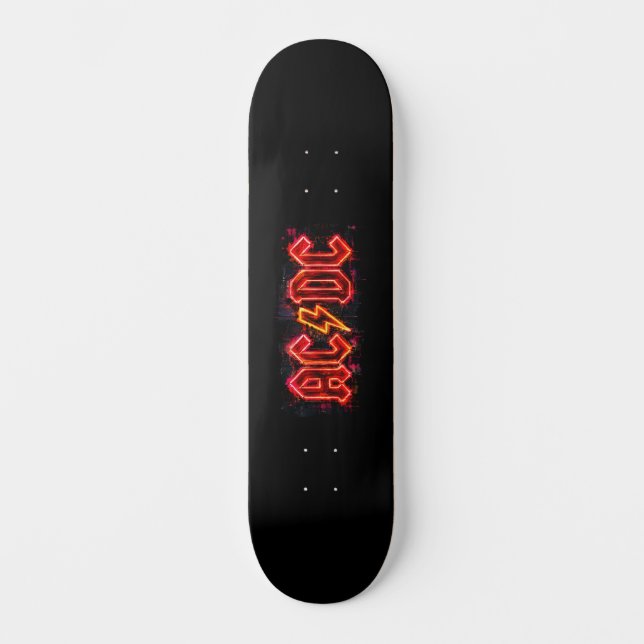 ACDC-Logo-Kunst Skateboard (Vorderseite)