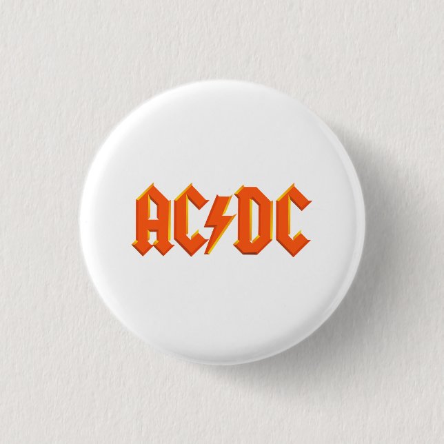 ACDC Musikband Button (Vorderseite)