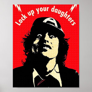 ACDC Musikposter vintage Poster