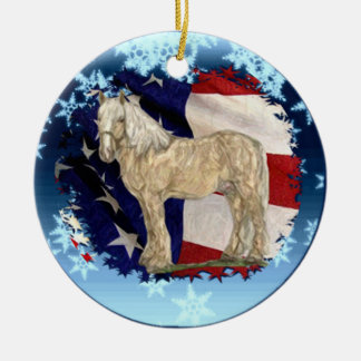 ACDHA Sahnepferdeweihnachtsverzierung Keramik Ornament