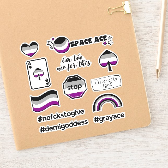 Ace Asexual Aufkleber (Notizbuch)