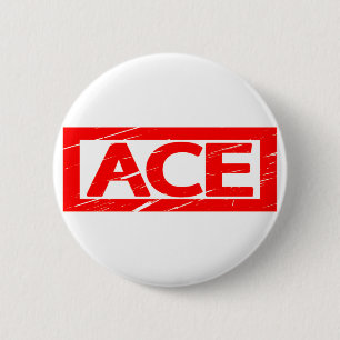 Ace Briefmarke Button